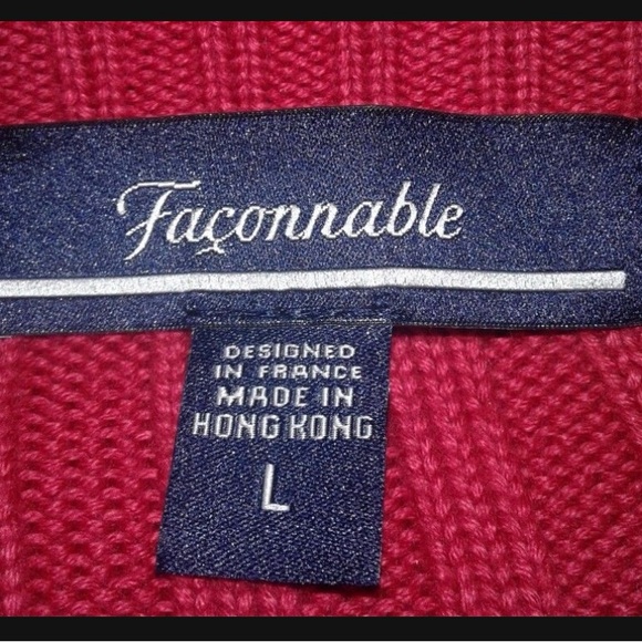 Men’s Façonnable
V-Neck; Long Sleeve Sweater - Picture 3 of 3